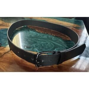 Unbranded Black Leather Belt Size 38